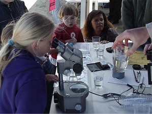 research-water-quality-testing OC Health Care Agency booth at Earth Day